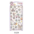 Mignons autocollants décoratifs PVC étanches chat gris pour téléphone et journal intime. - 51229 Petit chat noir tout rond