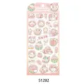 Cute Nekon cartoon animal and fruit PVC decorative stickers for journal and water bottle - 51282 Sweet Watermelon Lamb