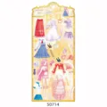 NEKONI DIY Anklebebild wasserdicht PVC Maedchen Prinzessin Kleid Spielzeug Set - Adelige Schule