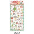 Hoja de pegatinas de animales navideños muy lindos PVC impermeable brillante agenda teléfono - 51262 Fiesta de bastones de caramelo de Navidad (purpurina)