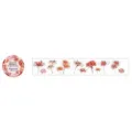Nekoni rode spinlelie washi tape, bloemen botanische stickerrol voor DIY journaling knutselen. - Equinox Bloem