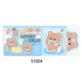 NEKONI cute cartoon bear sticky notes memo pad set, creative student bookmark stationery. - Teddy Bear