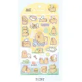Set de pegatinas de espuma de animales capibara Nekoni para diario y decoración artesanal. - Pegatinas Capibara adorable - 51287