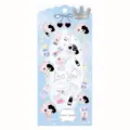 NEKONI cute girl long-eared rabbit decorative PVC planner sticker sheet for journaling DIY - 50754 Miko Let's Go to the Seaside (Laminated Paper)