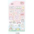 Hoja de pegatinas de espuma de cerdo lindo, bonito adhesivo decorativo para diario - Pegatinas Dango de cerdito rosa - 51288