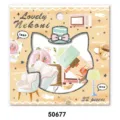 NEKONI pegatinas de papel decorativas estilo acuarela para hogar 32 piezas bonitos stickers - Quedarse en Casa