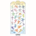NEKONI Holographische Engel Kreuz Epoxy Aufkleber DIY Handy Tagebuch Dekorativ Sticker - Amor Engel (50900)