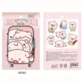 Lindos pegatinas de maleta de cerdo rosa 7 piezas juego de calcomanías impermeables diario - Estilo C Cerdo Gordito (85562) / 7 Piezas/Paquete
