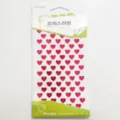 Pegatinas de corazones rosas adhesivos brillantes decorativos para funda de móvil diario - Corazón rojo - pequeño