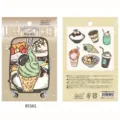 NEKONI pegatinas impermeables postre, 7 piezas bonitos adhesivos de comida para maleta y diario. - Estilo E Cono de Helado (85561) / 7 Piezas/Paquete