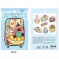 NEKONI 7pcs pegatinas de maleta con pastel deliciosas pegatinas decorativas variante - Estilo F Pastel de Mango (85560) / 7 Piezas/Paquete
