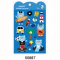 NEKONI bonita pegatina decorativa impermeable de oso azul para teléfono y tableta - 50887 Vacaciones del oso azul