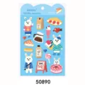 Joli ensemble d'autocollants étanches de lapin de dessin animé pour étui de téléphone. - 50890 Lapin café