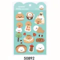 Mignon autocollant étanche NEKONI Teddy Chien pour téléphone et décoration de carnet. - 50892 Teddy taiyaki