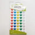Autocollants cœur pailleté pack de stickers sequins colorés pour journal bricolage déco tel 6 feuilles - Paillettes Cœur Coloré Moyen