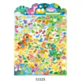 Cute mini dinosaur foam stickers for phone case and water bottle decoration, colourful sheet. - Waka Waka Dinosaur Gathering