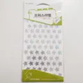 Feuille d'autocollants étoiles holographiques stickers pailletés pour agenda et téléphone. - Paillettes Étoile Argent Petit