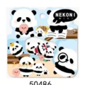 Bonita hoja de pegatinas de panda para decoración de teléfono diario papelería - Mini Panda (50486)