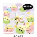 Cute Nekoni parrot animal sticker pack variant, perfect for phone decoration and journal crafting. - Mini Bird (50487)