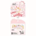 Bonito juego de pegatinas láser decorativas con diseño de conejo, 36 piezas en total. - Estilo Conejito (50548) / Juego de 36 Piezas / Rosa