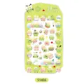 Lindo 3D relieve loro pegatina hoja para funda de telefono cuaderno taza decoracion - Fiesta de Loros (51456)