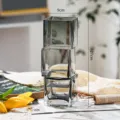 Modern creative transparent grey glass vase geometric stacked desktop floral arrangement decor - S / Smoke
