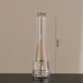 French Iridescent Glass Vase Small Caliber Mini Hydroponic Single Flower Vase Table Decor - Rainbow Plated
