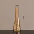 French style glass narrow neck vase mini hydroponic flower arrangement home decor item. - Electroplated Amber