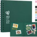 Dark green DIY scrapbook photo album featuring 40 pages and multiple color options - 40 Pages/Pack / Dark Green