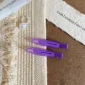 Pinzas para el pelo estrechas sin marcas para mujeres, accesorios elegantes para flequillo y flecos. - Púrpura