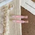 Chic molletta per capelli rosa opaco, stile dopamina pastello fermaglio laterale per frangia. - Rosa