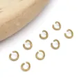 100pcs gold tone stainless steel open jump rings connectors for DIY jewelry making bracelet - Round Open Jump Ring (T2729) / 10 Pieces/Pack (0.5x3mm) / Gold