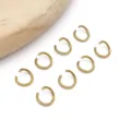 Gold Open Jump Rings DIY Jewelry Findings Connectors Craft Bracelet Necklace Accessories - Round Open Jump Ring (T2731) / 10 Pieces/Pack (0.6x5mm) / Gold