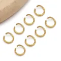 Gold tone open jump rings jewelry connectors for DIY bracelets necklaces accessories. - Round Open Jump Ring (T2733) / 10 Pieces/Pack (0.8x7mm) / Gold