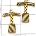 Antique gold alloy wine corkscrew charms pendant DIY jewelry accessories making findings. - Bottle Opener (20759)
