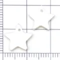 Weiße Stern Form Muschel Anhänger Charms für DIY Armband Halskette Schmuck Zubehör - Pentagramm / 1 Stück (10mm)