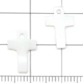 Weisse naturliche Perlmutt Kreuz Anhanger fur DIY Schmuck Herstellung Zubehor neu. - Kreuz / 1 Stück/Packung (14x9mm)