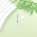 Ciondoli charm chitarra in lega argento antico per braccialetto collana creazione gioielli - 1 Pezzo (12x31mm)