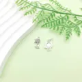 Ciondoli a corno musicale in lega argento antico per creazione collana gioielli DIY. - 1 Pezzo/Confezione (15x20mm)