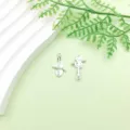 Ciondoli con ciondolo per strumenti musicali in lega d'argento fai da te per braccialetto collana. - 1 Pezzo/Confezione (14x23mm)