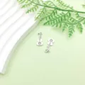 Ciondoli charm chiave per chitarra in lega argento antico per collana braccialetto. - 1 Pezzo (9x21mm)