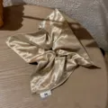 Champagne satin square hair scrunchie delicate hair accessory elegant women hair styling rope - Light Burgundy Champagne