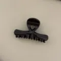 Pince à cheveux marron brillante croisée, accessoire élégant de taille moyenne pour coiffure chic. - Pince Crabe Croisée Moyenne (Brun) / Marron