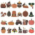Thanksgiving enamel charms alloy cute pumpkin turkey pendant for DIY jewelry making necklace - Mixed 23 New Enamel Thanksgiving (SN929)