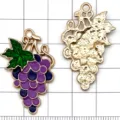 Pendentif en métal raisin émaillé pour la fabrication de bijoux DIY, accessoires en alliage violet. - Raisin Violet