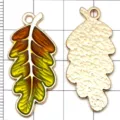 Pendentif Feuille d'Érable Émaillé Coloré Alliage Accessoires Bijoux DIY Loisirs Creatif - Feuille Dégradée