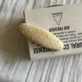 Pince à cheveux BB à pois de couleur bonbon douce coréenne pour femmes, bel accessoire de mode. - Ovale / Jaune