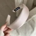 Serre-tête en Satin Français Brillant Large Accessoires de Cheveux Élégant Mode Pour Femme - Rose Poudré