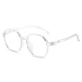 Transparente Polygon Blaulichtfilter Brille Klares Gestell Modische Optische Brille. - Transparenter Rahmen