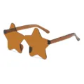 Trendige einteilige Stern rahmenlose Sonnenbrille für Damen und Herren, Party Brille. - Tee Linse
